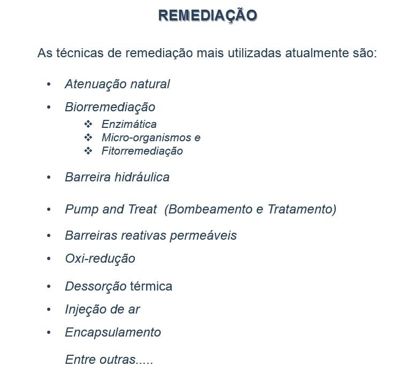 Remediação de solos